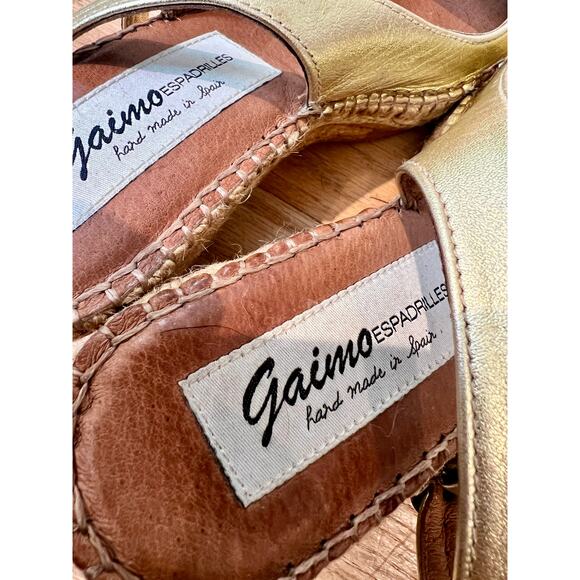Gaimo Espadrille Wedges w/Peep Toe- Handmade in Spain, Size 37 (US 6.5) - Picture 6 of 9